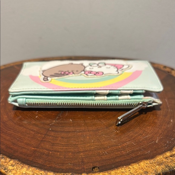 Hello Kitty ♥️ Pusheen loungefly Wallet Kawaii Sanrio zipper cards pocket - Picture 4 of 8